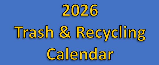 2026 Trash & Recycling Calendar